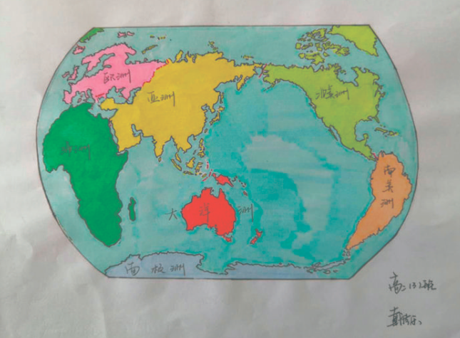 高二学生手绘地图惟妙惟肖地理老师坦言这样的地图自己也画不出